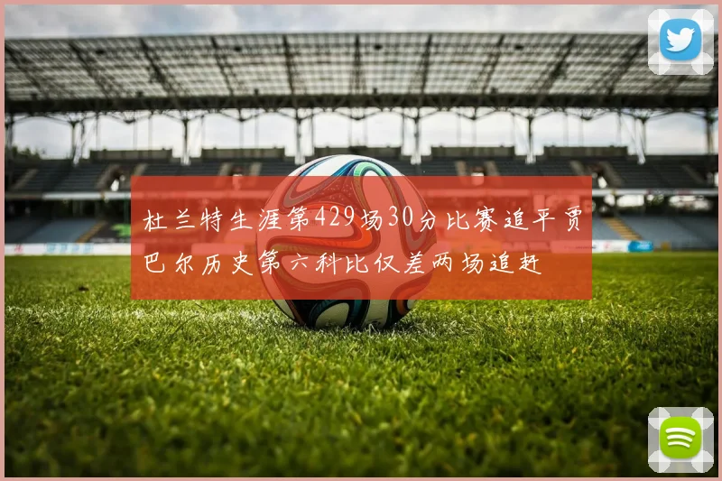 杜兰特生涯第429场30分比赛追平贾巴尔历史第六科比仅差两场追赶